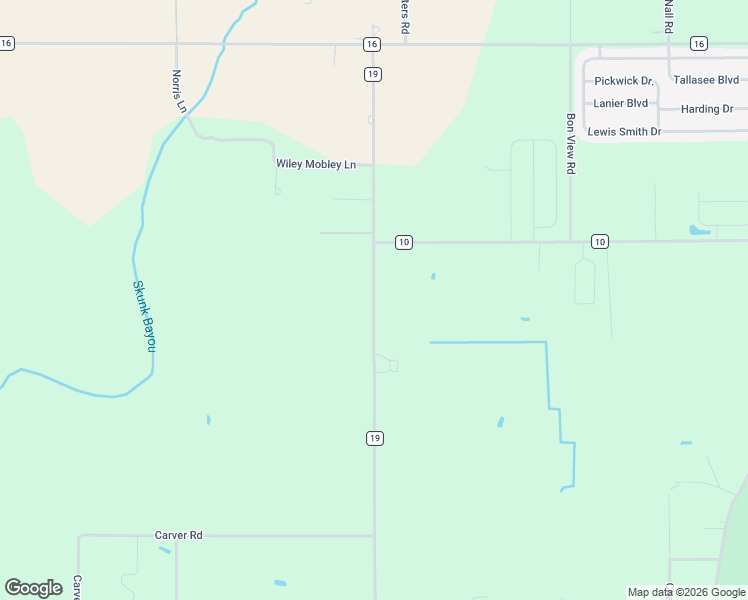 map of restaurants, bars, coffee shops, grocery stores, and more near 7246 County Road 19 in Foley