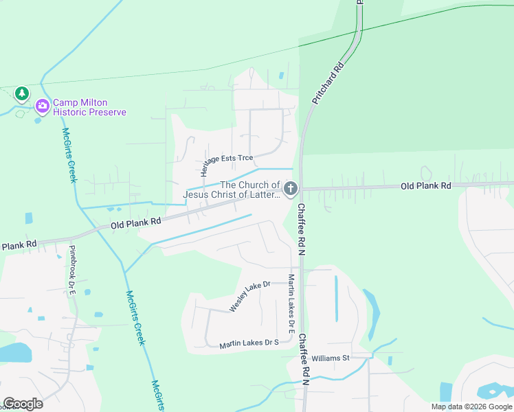 map of restaurants, bars, coffee shops, grocery stores, and more near 11222 Old Plank Road in Jacksonville