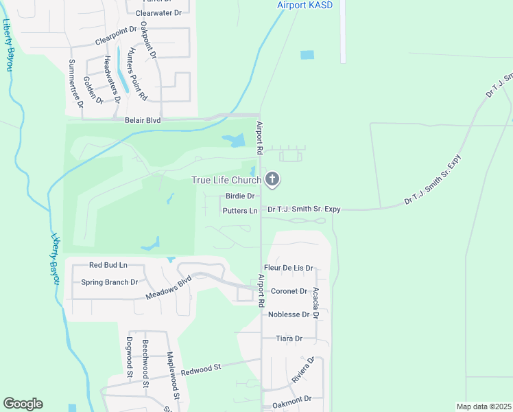 map of restaurants, bars, coffee shops, grocery stores, and more near 62075 Airport Road in Slidell