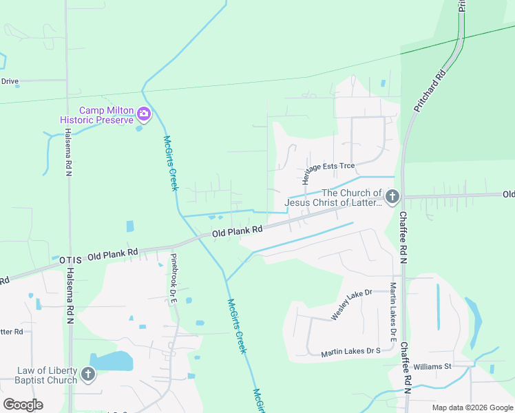 map of restaurants, bars, coffee shops, grocery stores, and more near 11501 Old Plank Road in Jacksonville