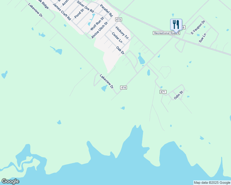 map of restaurants, bars, coffee shops, grocery stores, and more near 401 Lakeview Drive in Somerville