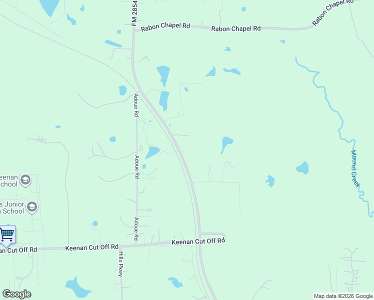 map of restaurants, bars, coffee shops, grocery stores, and more near 19094 FM 2854 Road in Montgomery