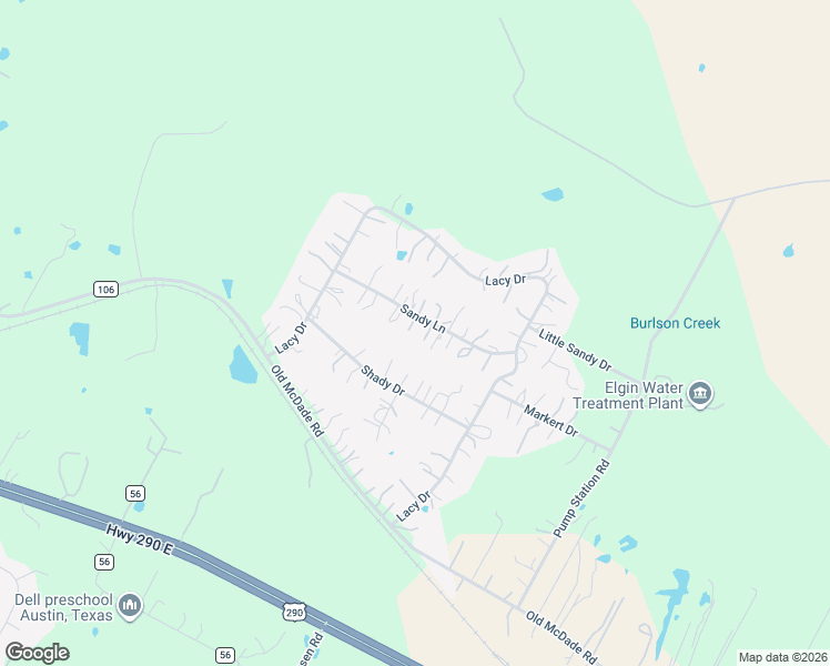 map of restaurants, bars, coffee shops, grocery stores, and more near 137 Sandy Lane in Elgin