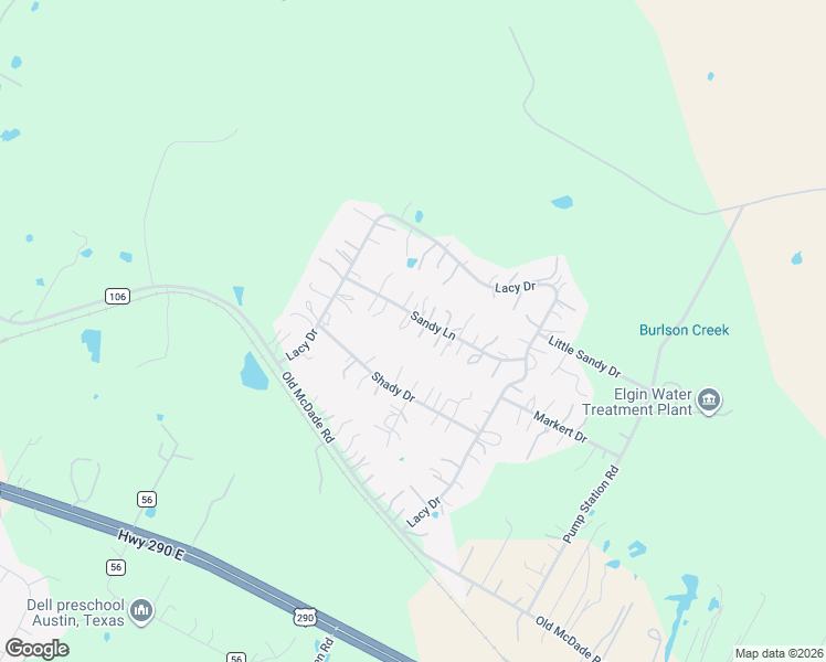 map of restaurants, bars, coffee shops, grocery stores, and more near 137 Sandy Lane in Elgin