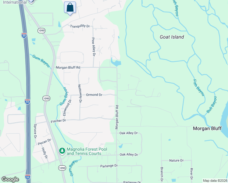 map of restaurants, bars, coffee shops, grocery stores, and more near 923 Morgan Bluff Road in Pearl River