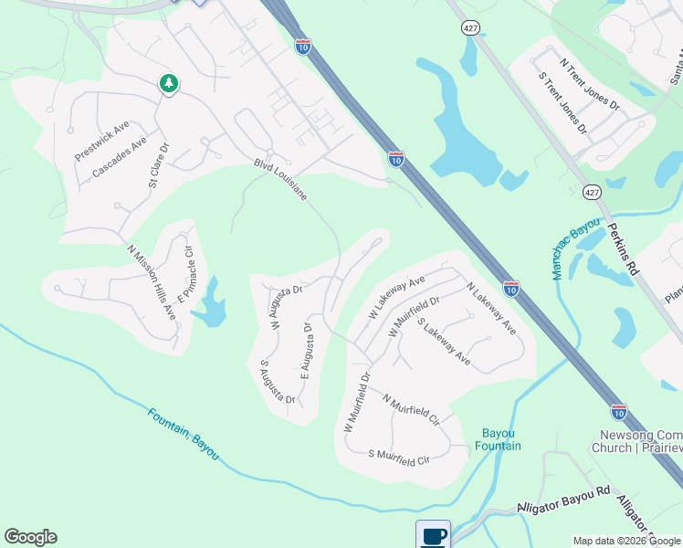 map of restaurants, bars, coffee shops, grocery stores, and more near 17554 Masters Pointe Court in Baton Rouge