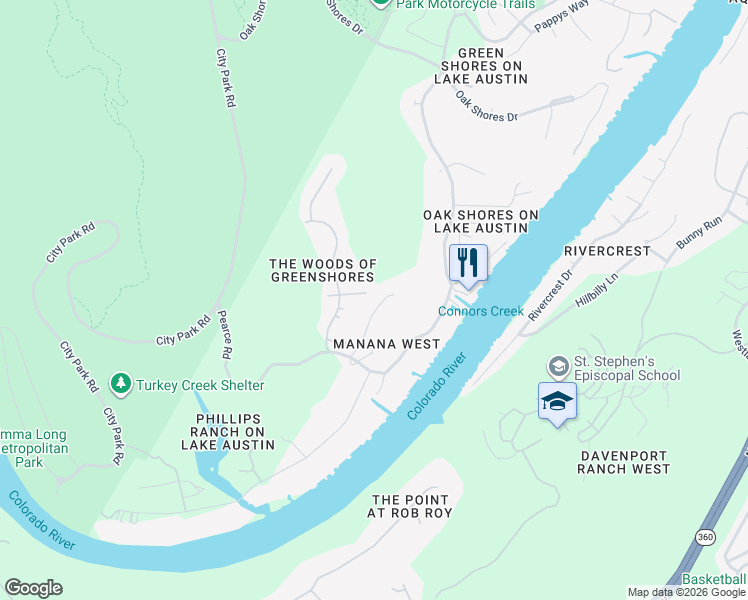 map of restaurants, bars, coffee shops, grocery stores, and more near 7301 Aemilian Way in Austin