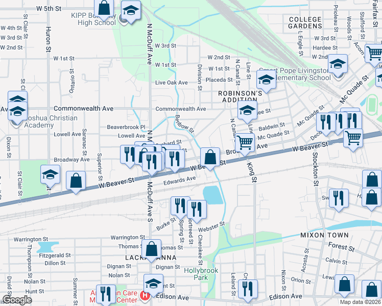 map of restaurants, bars, coffee shops, grocery stores, and more near 732 Westbrook Road in Jacksonville