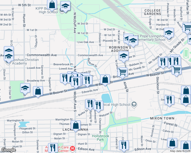map of restaurants, bars, coffee shops, grocery stores, and more near 732 Westbrook Road in Jacksonville