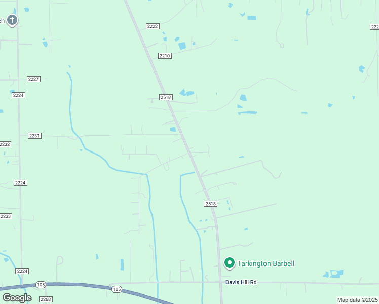 map of restaurants, bars, coffee shops, grocery stores, and more near 1670 Farm to Market Road 2518 in Cleveland