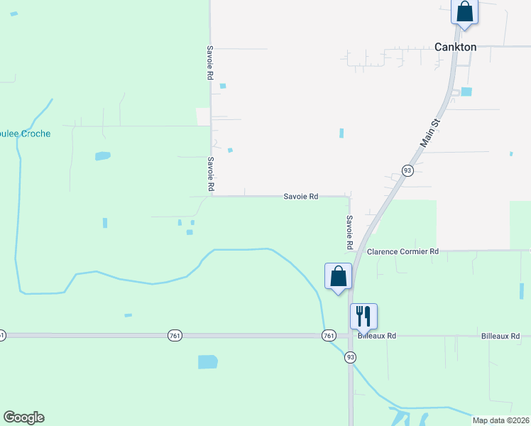 map of restaurants, bars, coffee shops, grocery stores, and more near 1463 Savoie Road in Sunset