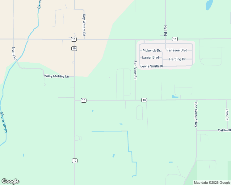 map of restaurants, bars, coffee shops, grocery stores, and more near 7485 Mini Lane in Foley