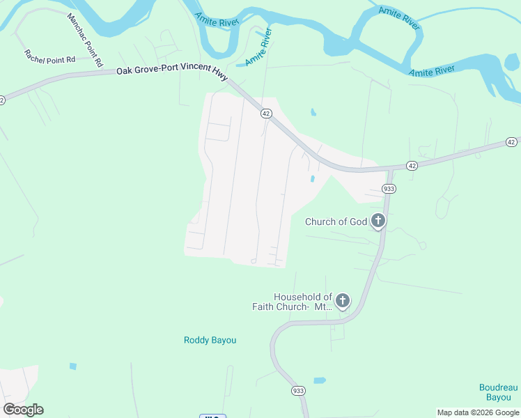 map of restaurants, bars, coffee shops, grocery stores, and more near 18110 River Landing Drive in Prairieville