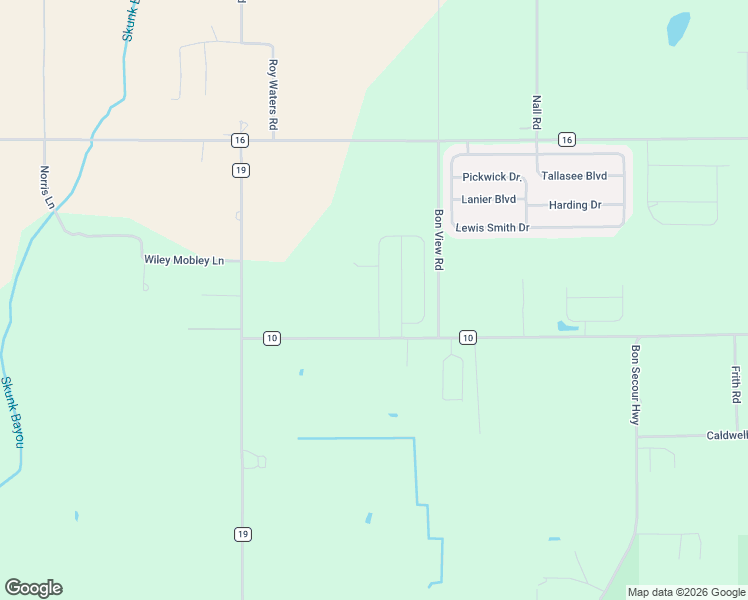map of restaurants, bars, coffee shops, grocery stores, and more near 7485 Mini Lane in Foley