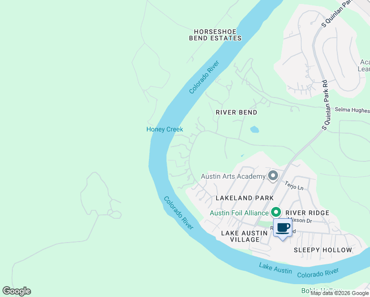map of restaurants, bars, coffee shops, grocery stores, and more near 13248 Shore Vista Drive in Austin