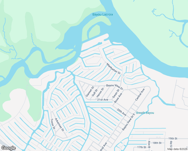 map of restaurants, bars, coffee shops, grocery stores, and more near 4058 Honshu Street in Bay Saint Louis