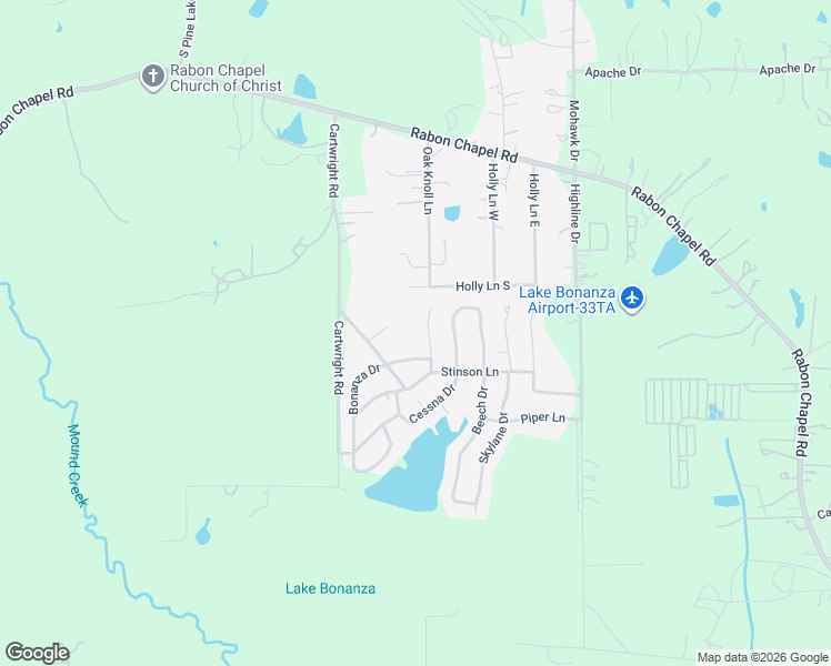 map of restaurants, bars, coffee shops, grocery stores, and more near 6409 Oak Knoll Road in Montgomery