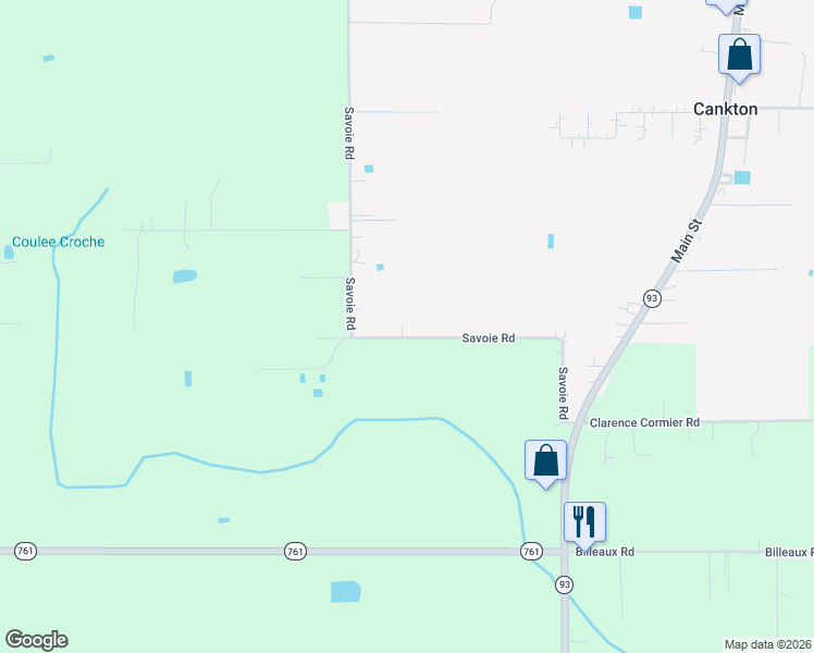 map of restaurants, bars, coffee shops, grocery stores, and more near 1463 Savoie Road in Sunset
