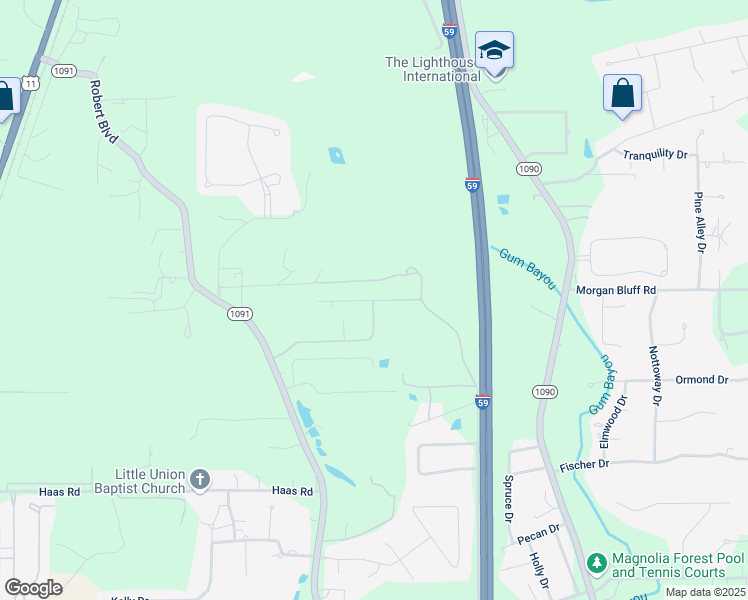 map of restaurants, bars, coffee shops, grocery stores, and more near 251 Pointer Lane in Pearl River