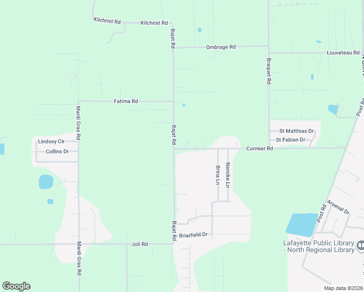 map of restaurants, bars, coffee shops, grocery stores, and more near 534 Cormier Road in Carencro