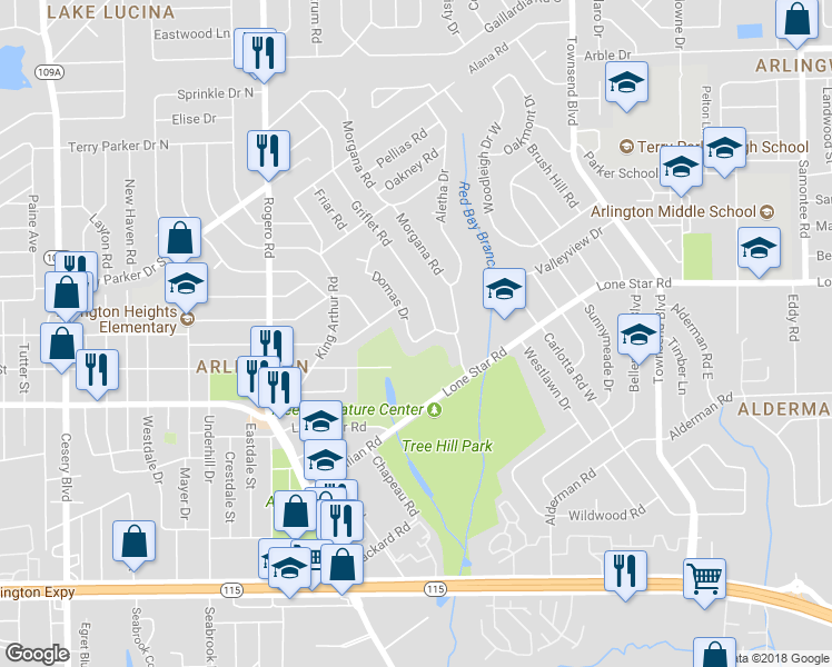map of restaurants, bars, coffee shops, grocery stores, and more near 1323 Domas Drive in Jacksonville