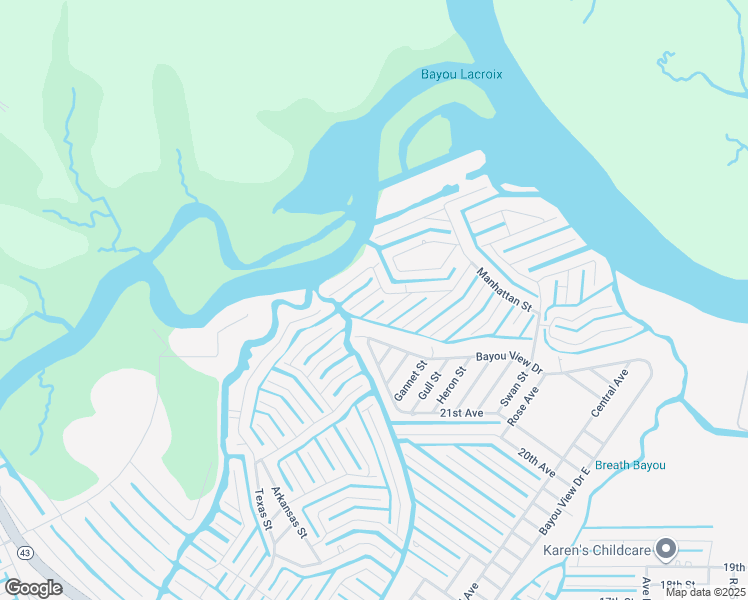 map of restaurants, bars, coffee shops, grocery stores, and more near 4032 Bank Street in Bay St. Louis