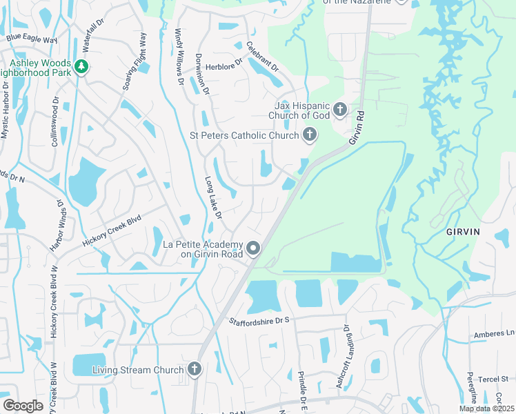 map of restaurants, bars, coffee shops, grocery stores, and more near 868 Candleknoll Lane in Jacksonville