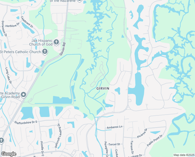 map of restaurants, bars, coffee shops, grocery stores, and more near 773 Providence Island Court in Jacksonville