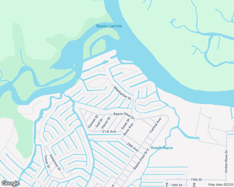 map of restaurants, bars, coffee shops, grocery stores, and more near 11074 Luzon Street in Bay St. Louis