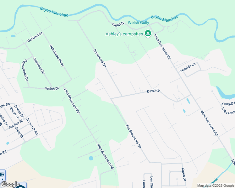 map of restaurants, bars, coffee shops, grocery stores, and more near 38637 David Drive in Prairieville