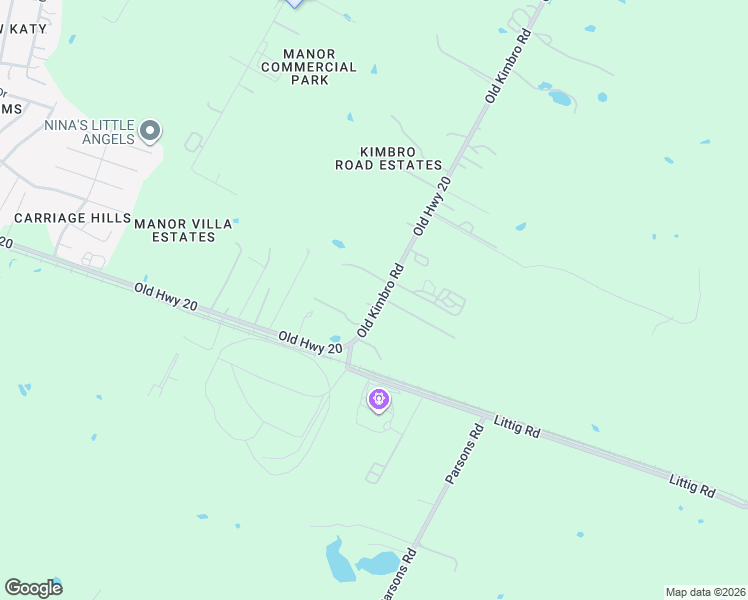 map of restaurants, bars, coffee shops, grocery stores, and more near 12322 Old Kimbro Road in Manor