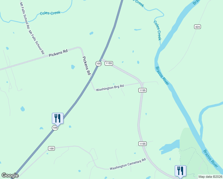 map of restaurants, bars, coffee shops, grocery stores, and more near 19990 Washington Bridge Road in Washington