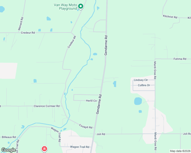 map of restaurants, bars, coffee shops, grocery stores, and more near 1816 Gendarme Road in Carencro