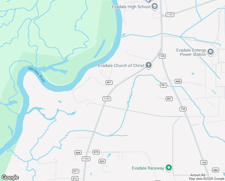 map of restaurants, bars, coffee shops, grocery stores, and more near 19 Farm to Market 1131 in Silsbee