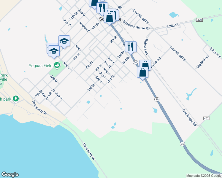 map of restaurants, bars, coffee shops, grocery stores, and more near 205 Avenue I in Somerville