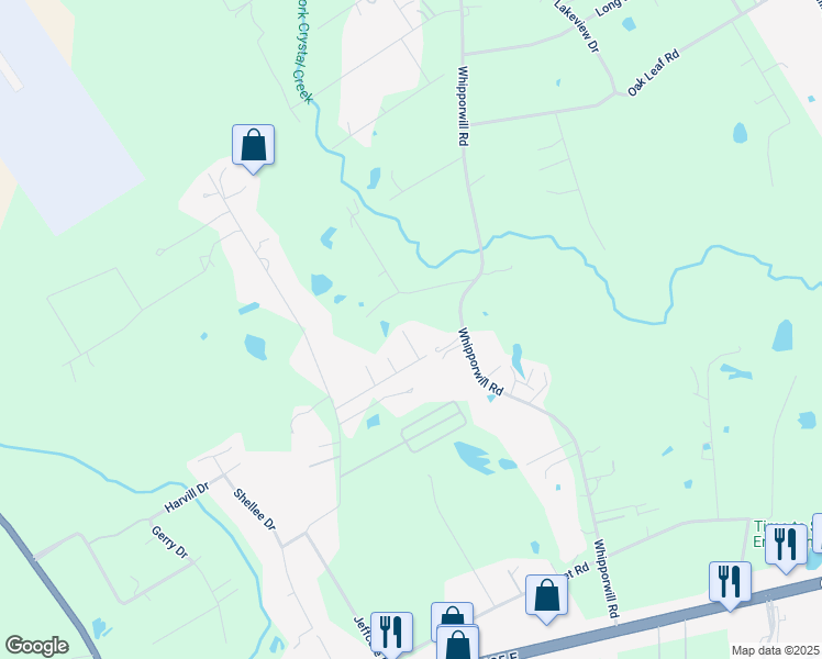 map of restaurants, bars, coffee shops, grocery stores, and more near 2100 Hill Top Court in Conroe