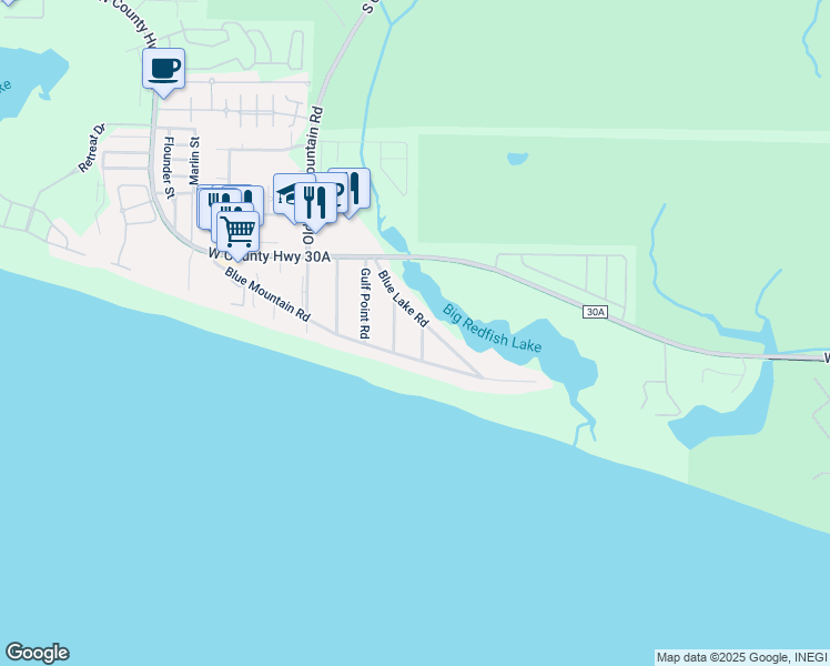map of restaurants, bars, coffee shops, grocery stores, and more near 20 Sea Grade Road in Santa Rosa Beach