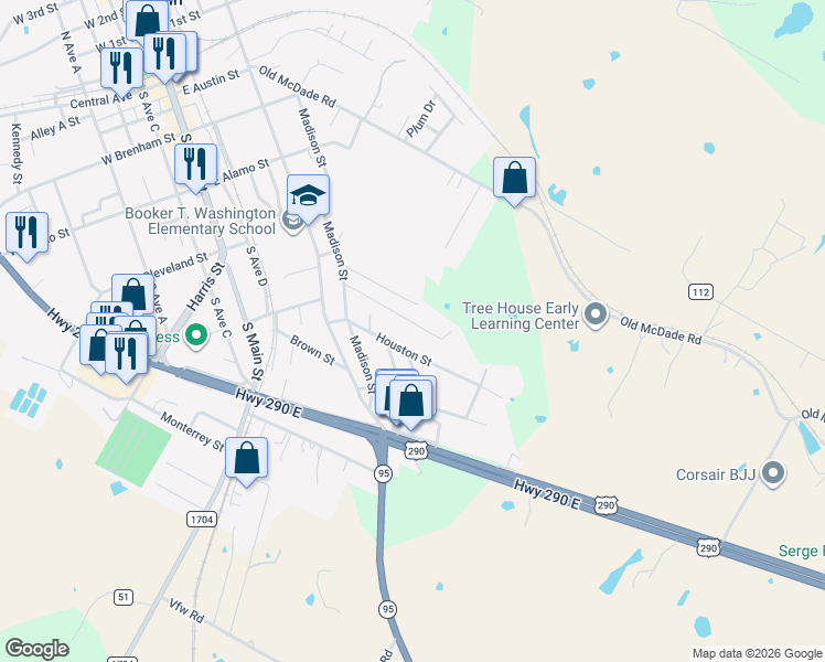 map of restaurants, bars, coffee shops, grocery stores, and more near 132 Jackson Street in Elgin