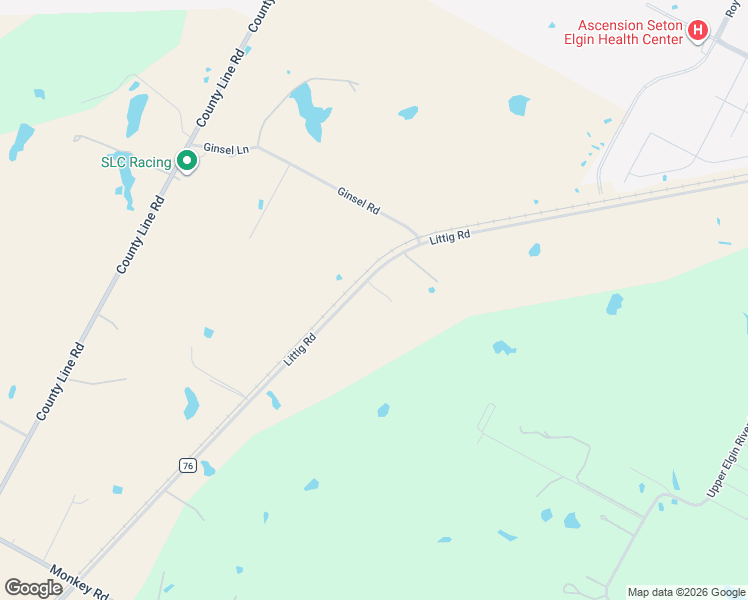 map of restaurants, bars, coffee shops, grocery stores, and more near 353 Littig Road in Elgin