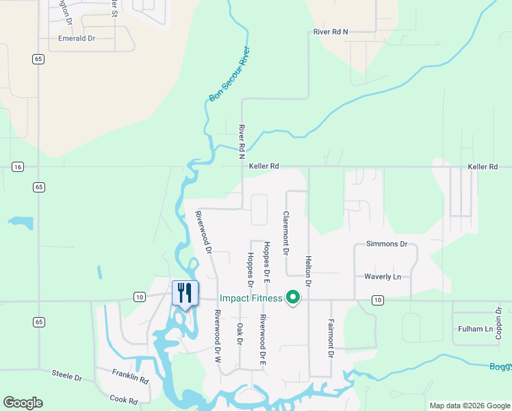 map of restaurants, bars, coffee shops, grocery stores, and more near 20033 Riverbend Loop in Foley