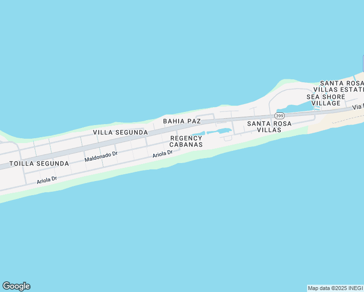 map of restaurants, bars, coffee shops, grocery stores, and more near 1500 Via De Luna Drive in Pensacola Beach