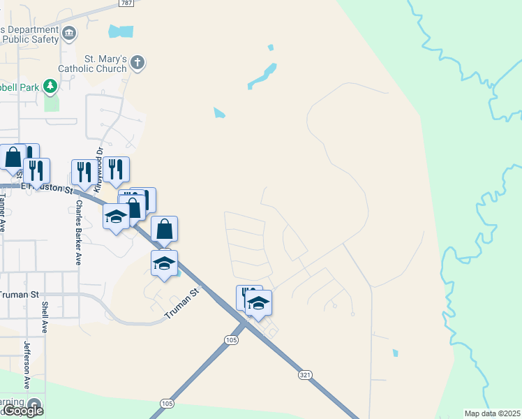 map of restaurants, bars, coffee shops, grocery stores, and more near 30311 Kingston Heath Drive in Cleveland