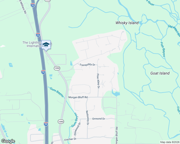 map of restaurants, bars, coffee shops, grocery stores, and more near 202 Glencoe Lane in Pearl River