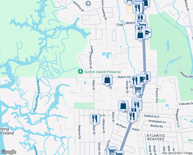 map of restaurants, bars, coffee shops, grocery stores, and more near 2004 Paradise Oaks Court in Jacksonville
