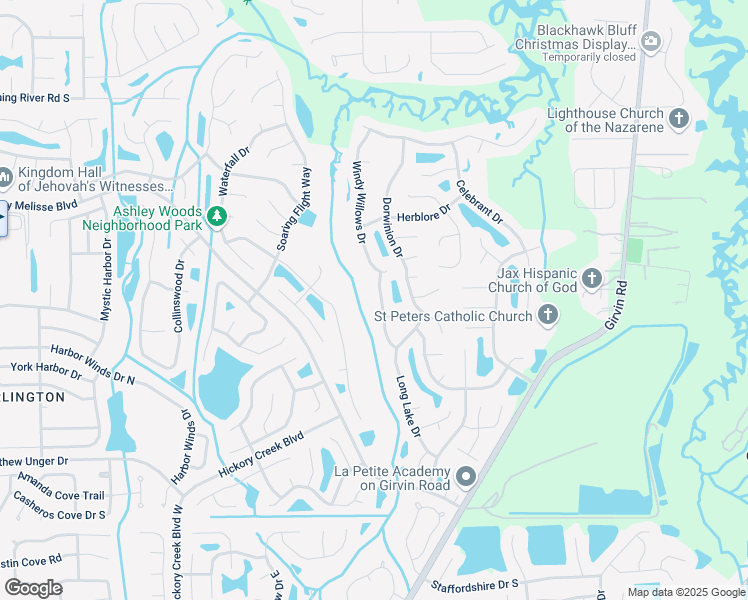map of restaurants, bars, coffee shops, grocery stores, and more near 1046 Nesting Swallow Drive in Jacksonville