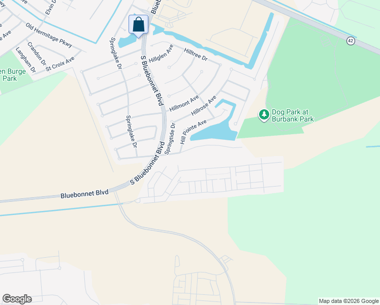 map of restaurants, bars, coffee shops, grocery stores, and more near 10664 Springtree Avenue in Baton Rouge