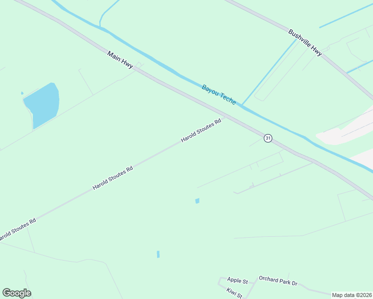 map of restaurants, bars, coffee shops, grocery stores, and more near 1055 Harold Stoutes Road in Breaux Bridge