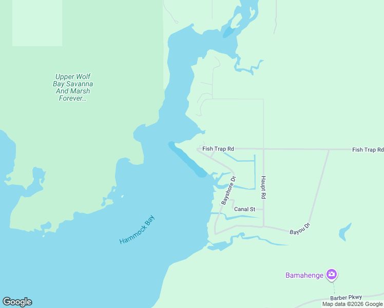 map of restaurants, bars, coffee shops, grocery stores, and more near 7997 Bayshore Drive in Elberta