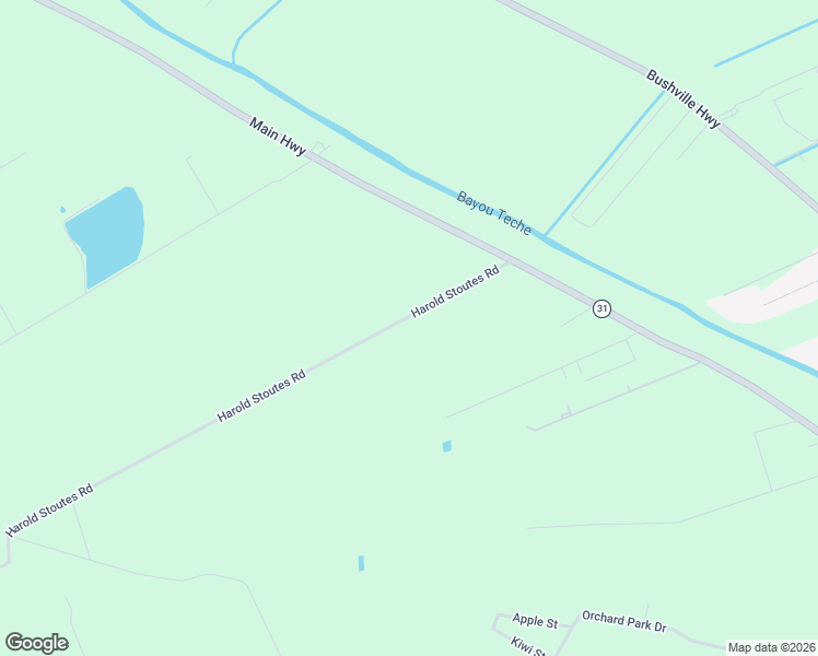 map of restaurants, bars, coffee shops, grocery stores, and more near 1055 Harold Stoutes Road in Breaux Bridge