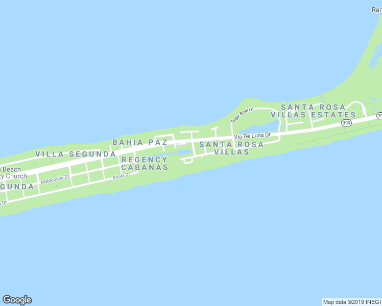 map of restaurants, bars, coffee shops, grocery stores, and more near 1726 Bulevar Mayor in Pensacola Beach